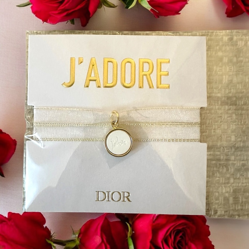 Dior Gold and White J'adore Ceramic Diffuser Bracelet New Gift Ready Luxury - Picture 3 of 10
